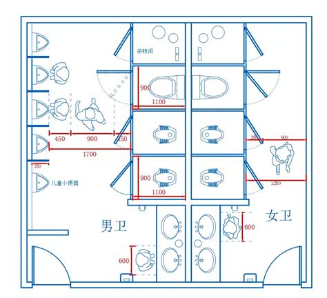 公共廁所門尺寸